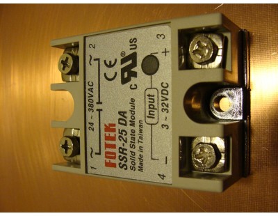Solid State Relay 3-32V DC Input 24-380V AC Output 25A Solid State Relay 3-32V DC Input 24-380V AC Output 25A